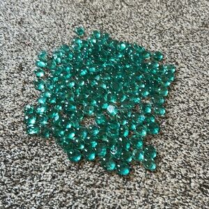 Emerald colored  Designer Glass Marbles for Vases/Crafts